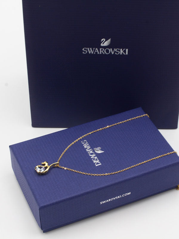 سلسال سواروفسكي ذهبي بيق ستون سلسال Swarovski