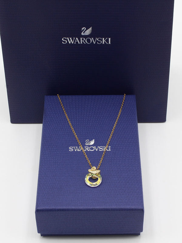 سلسال سواروفسكي ذهبي كرستالي سلسال Swarovski
