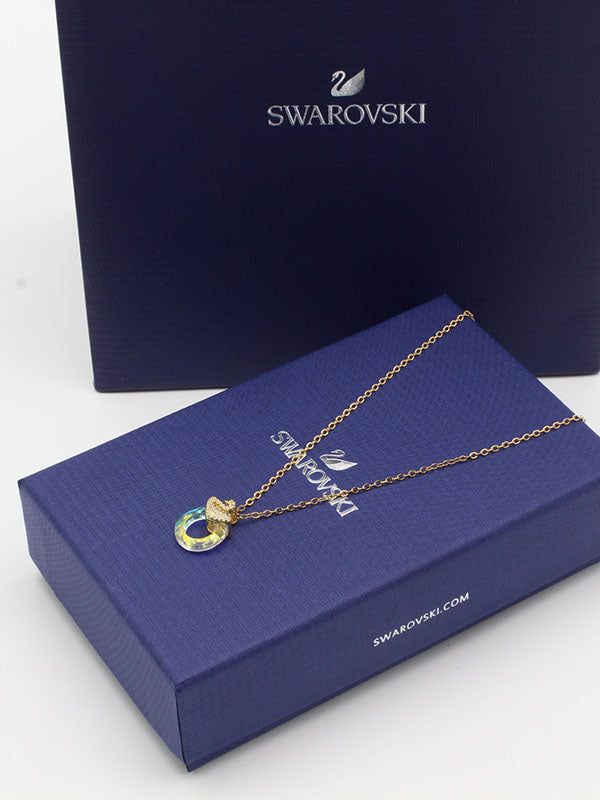 سلسال سواروفسكي ذهبي كرستالي سلسال Swarovski