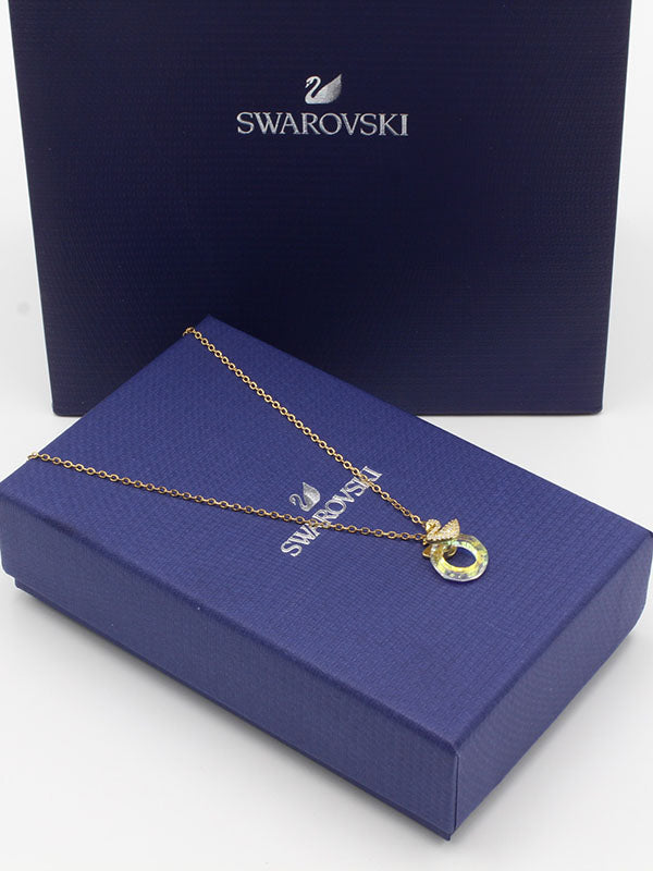 سلسال سواروفسكي ذهبي كرستالي سلسال Swarovski