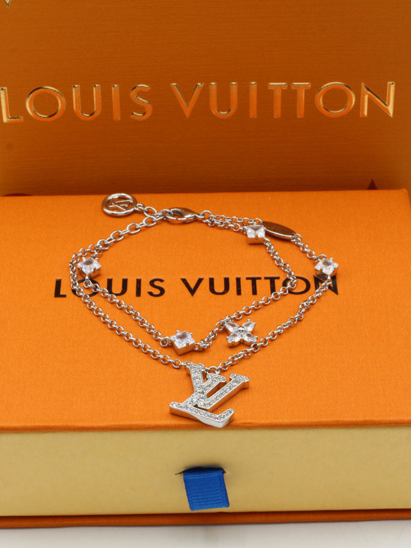 اساور لويس فيتون دبل شين لوقو اسواره louis vuitton فضي