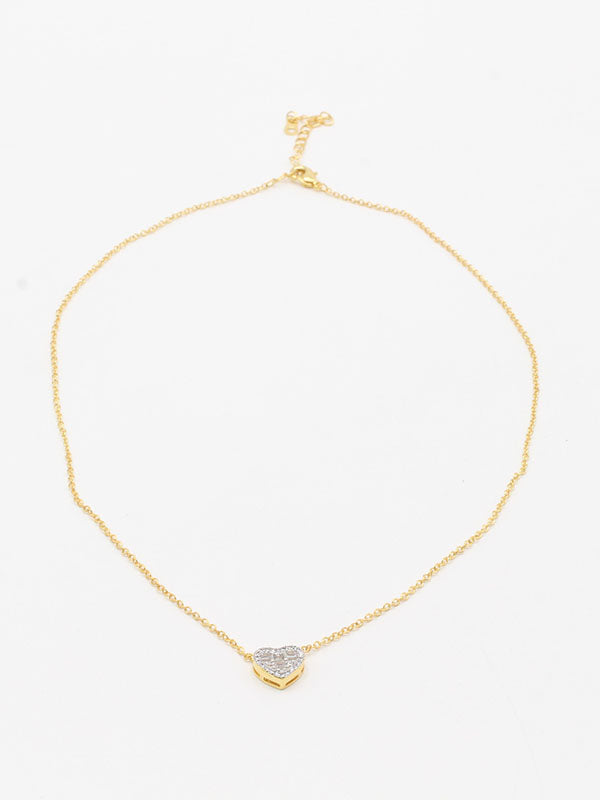 سلسال هارت زركون لاكجري سلسال jewel ذهبي