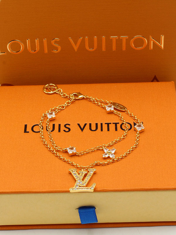 اساور لويس فيتون دبل شين لوقو اسواره louis vuitton ذهبي