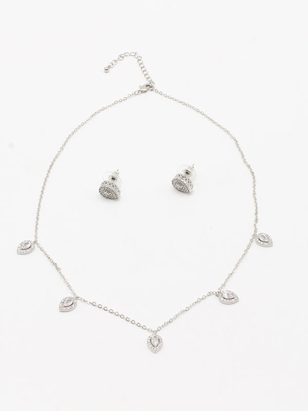 طقم تشوكر دمعه ناعم زركون اطقم jewel