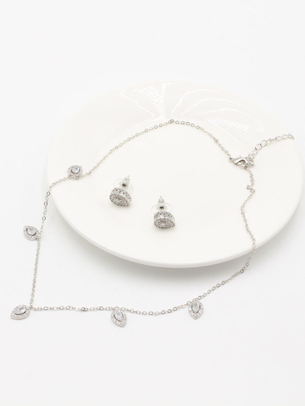طقم تشوكر دمعه ناعم زركون اطقم jewel