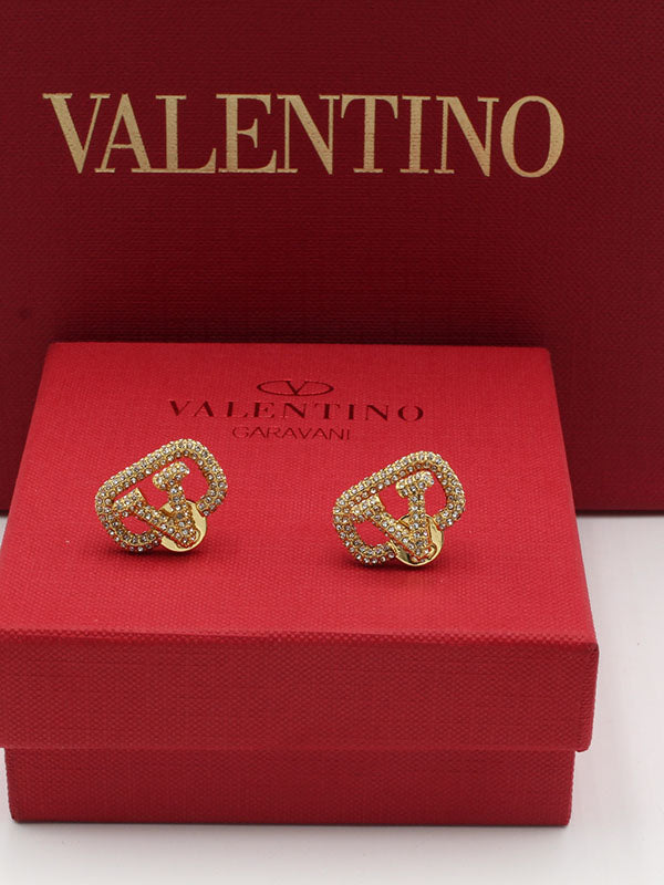 حلق فالنتينو ميني ستونز حلق VALENTINO ذهبي