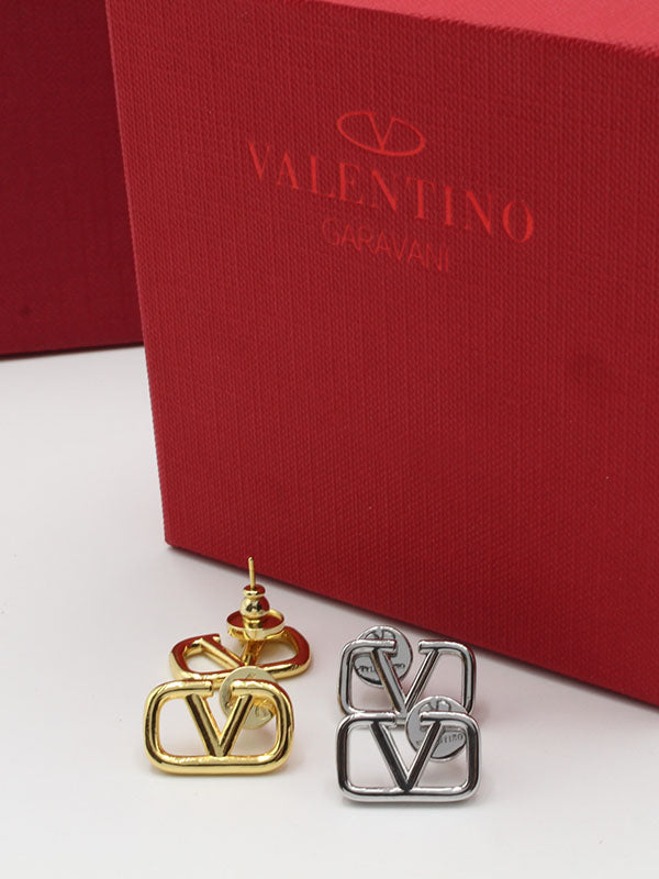 حلق فالنتينو ميتال وسط حلق VALENTINO
