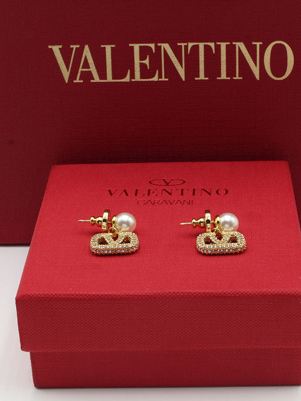 حلق فالنتينو لولو وكريستال حلق VALENTINO