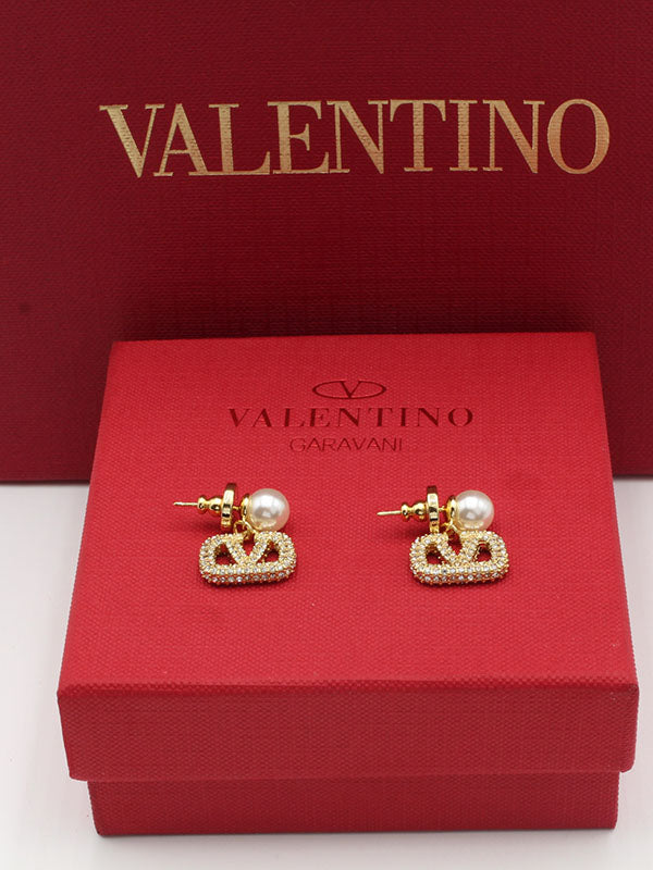 حلق فالنتينو لولو وكريستال حلق VALENTINO