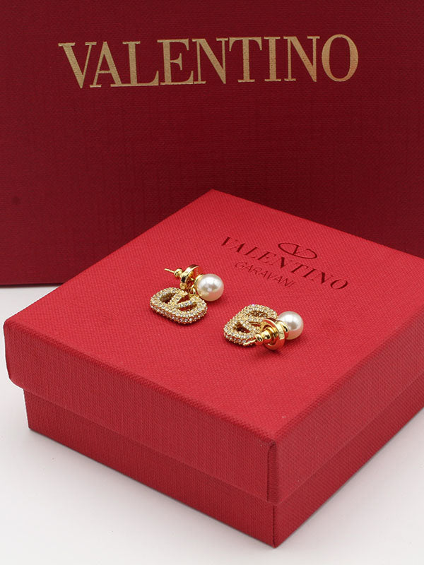 حلق فالنتينو لولو وكريستال حلق VALENTINO