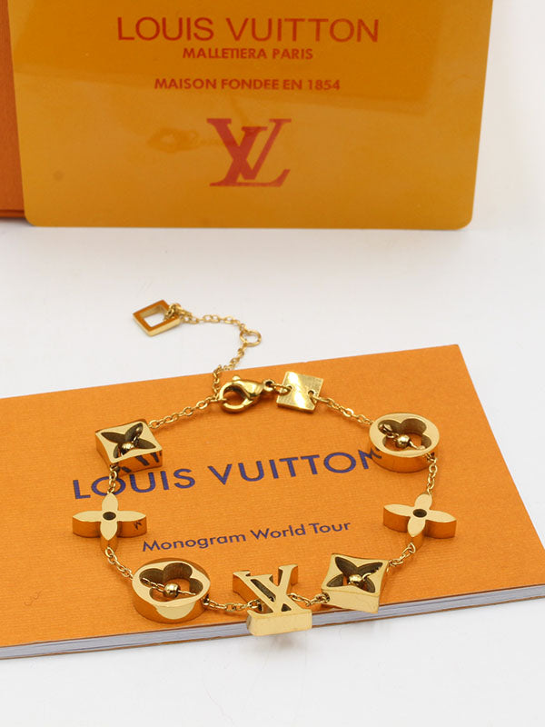 اساور لويس فيتون نيو لوكز شاين لوقو اسواره louis vuitton ذهبي
