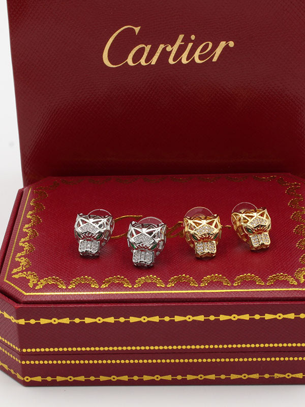 حلق كارتير فيس تايقر ناعم حلق CARTIER