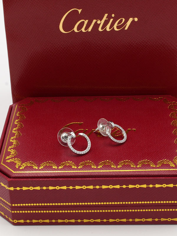 حلق كارتير مسمار ناعم حلق CARTIER فضي