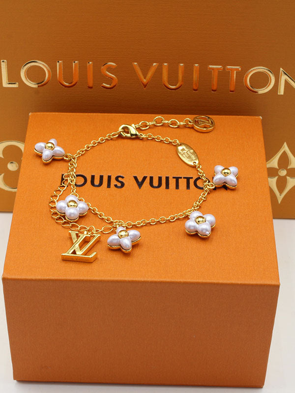 اساور لويس فيتون وايت فلاورز لوقو اسواره louis vuitton