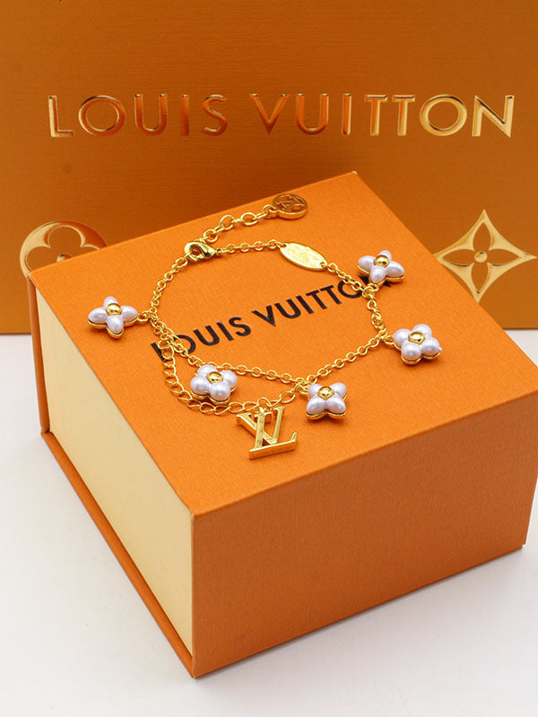 اساور لويس فيتون وايت فلاورز لوقو اسواره louis vuitton
