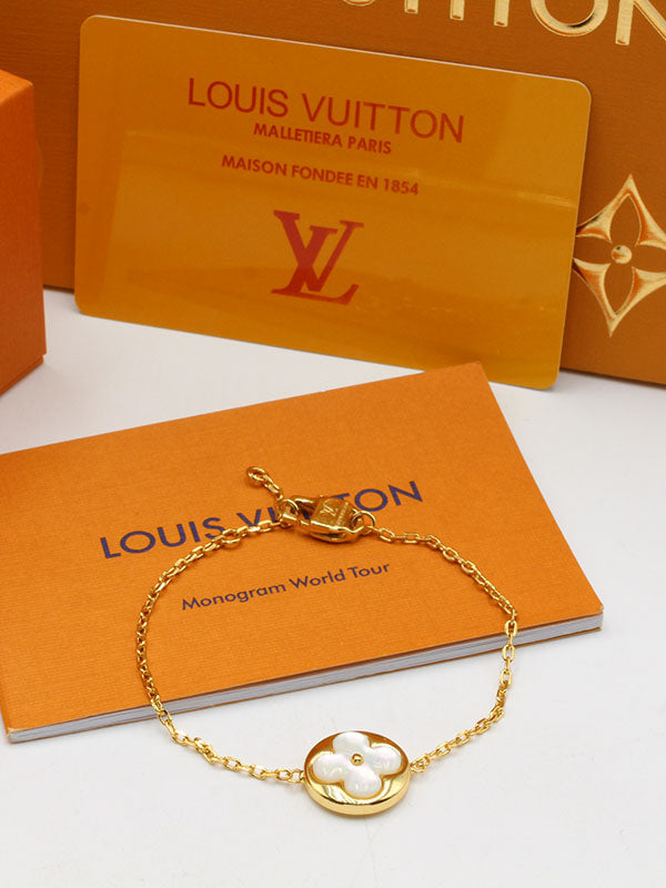 اساور لويس فيتون وايت شيل فلاور لوقو اسواره louis vuitton