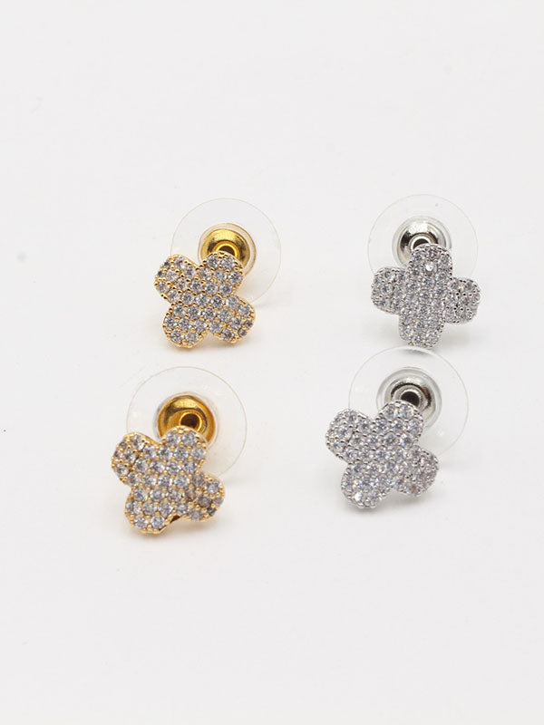 حلق فان كليف وده زركون صغير حلق van cleef