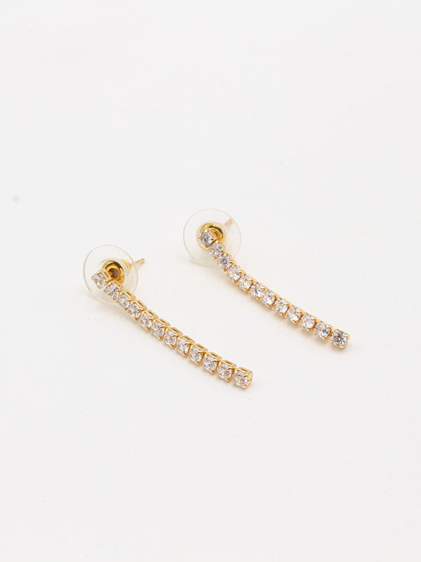 حلق تنس طويل زركون حلق Swarovski