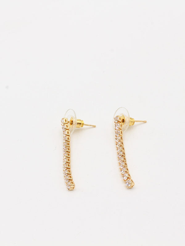 حلق تنس طويل زركون حلق Swarovski