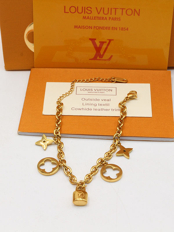 اساور لويس فيتون كي اند فلاور لوقو اسواره louis vuitton ذهبي