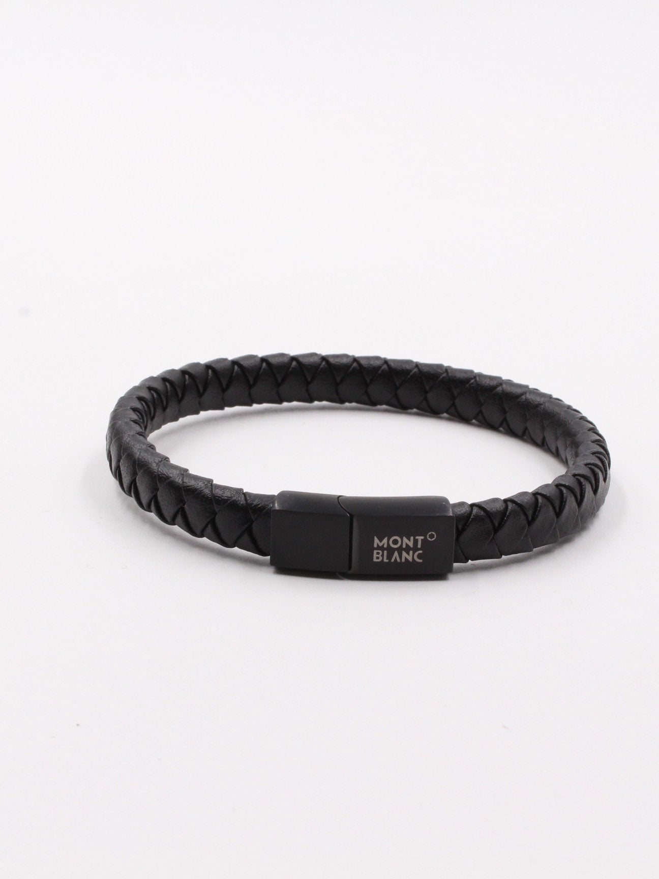 اساوِر مونت بلانك رجالي جلد اسواره mont blank اسود