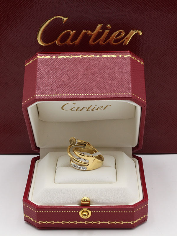 خاتم كارتير مسمار كرستال عريض خواتم CARTIER