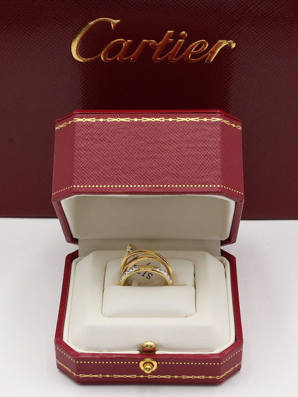 خاتم كارتير مسمار كرستال عريض خواتم CARTIER