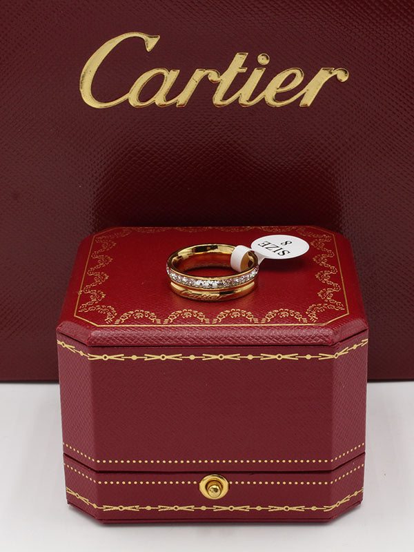 دبلة كارتير كريستال خواتم CARTIER ذهبي 6