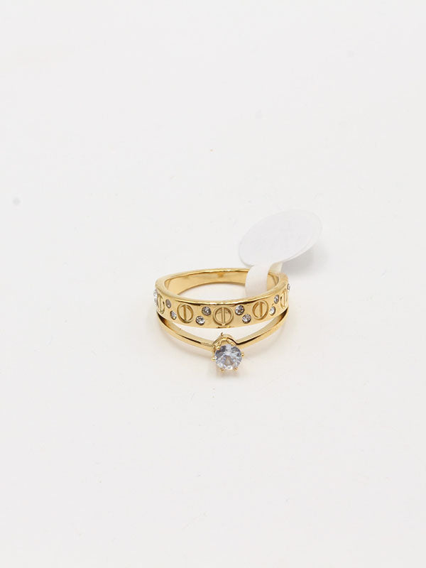 خاتم كارتير سوليتير دبل لاينز خواتم CARTIER ذهبي 6