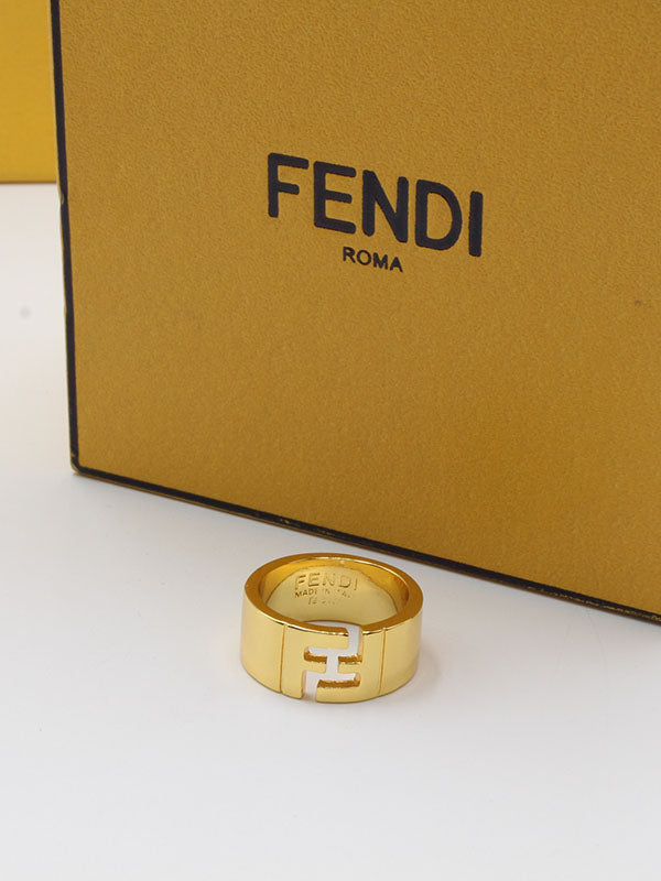 خاتم فندي عريض خواتم fendi
