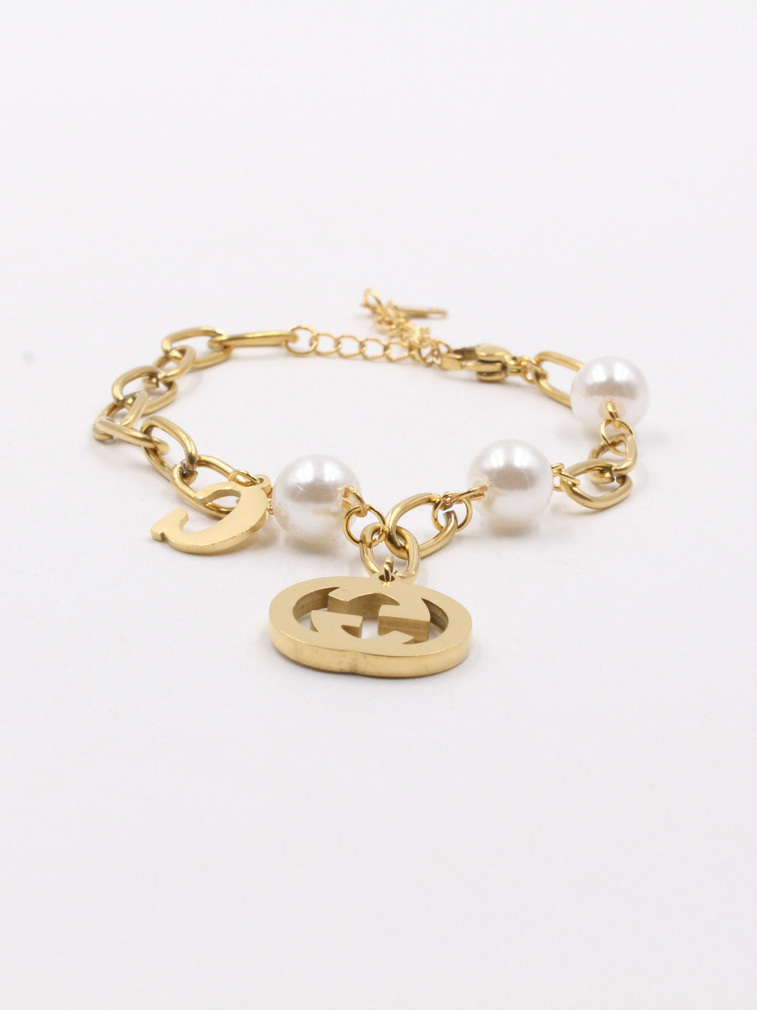 اسوارة قوتشي بيرل لوقو اسواره gucci ذهبي