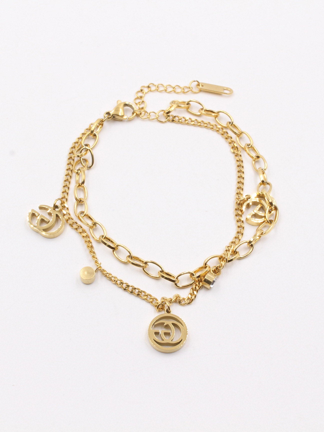 اسوارة قوتشي دبل شاين سمول لوقو اسواره gucci