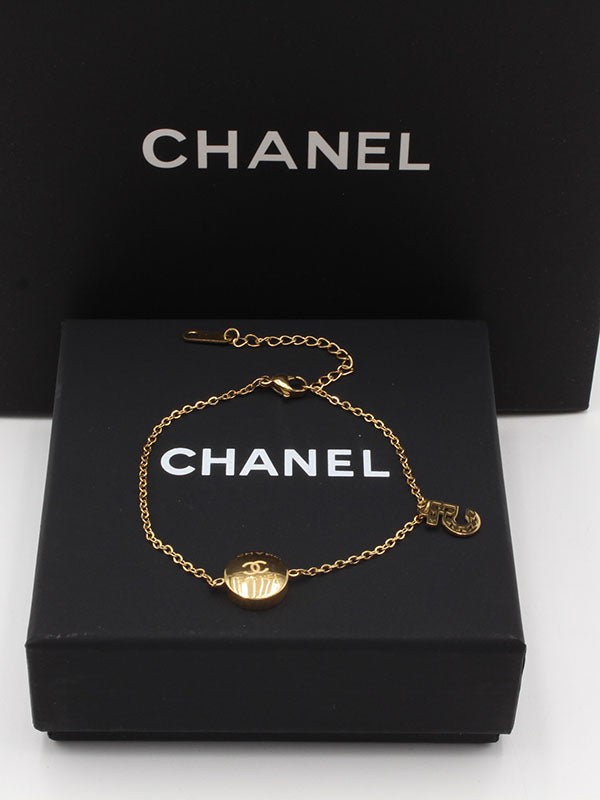 اسواره شانيل ناعمه لوقو ذهبية اسواره chanel ذهبي