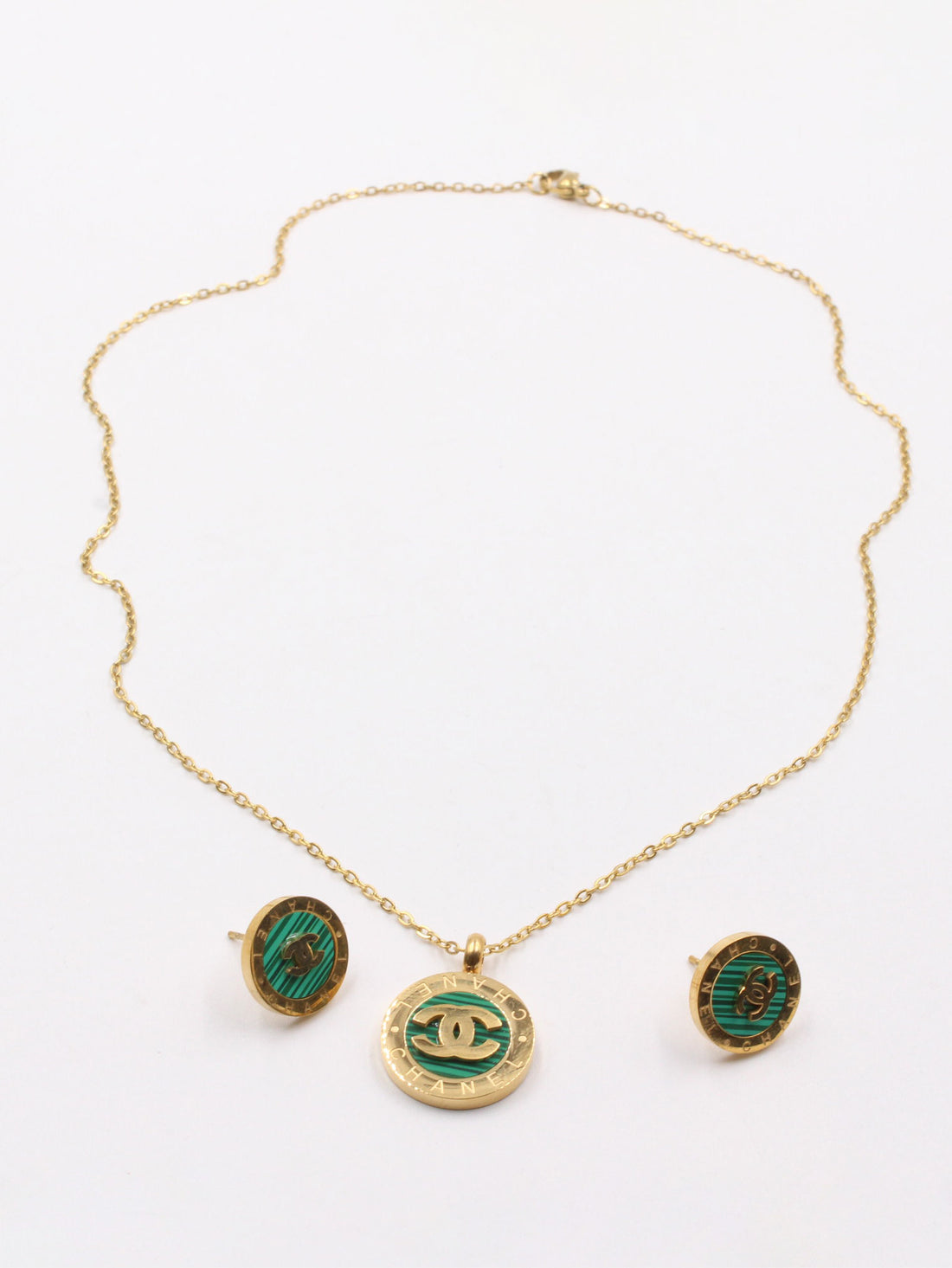 طقم شانيل شيل ملون اطقم chanel اخضر