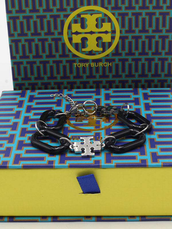 اسواره توري بورش جنزير كبير اسود اسواره tory burch