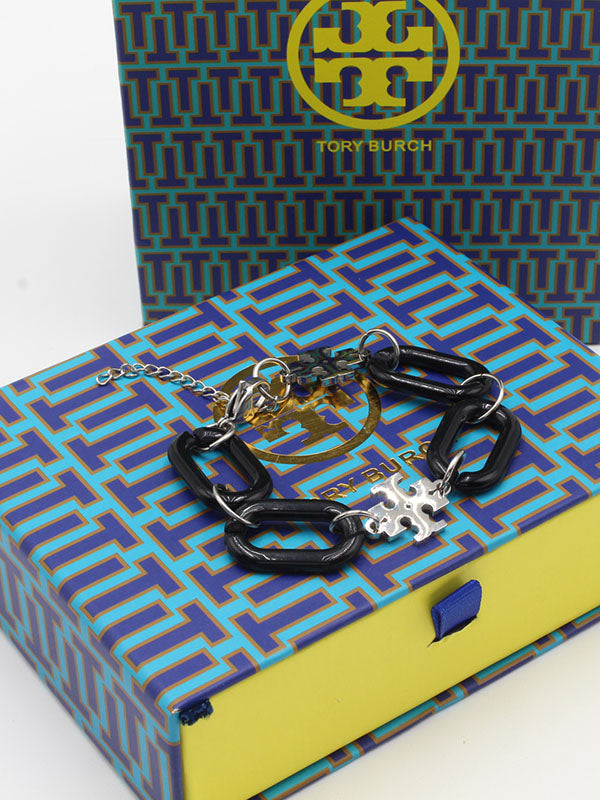 اسواره توري بورش جنزير كبير اسود اسواره tory burch