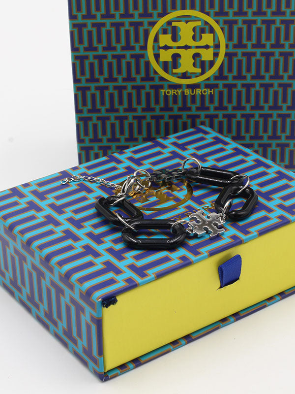 اسواره توري بورش جنزير كبير اسود اسواره tory burch