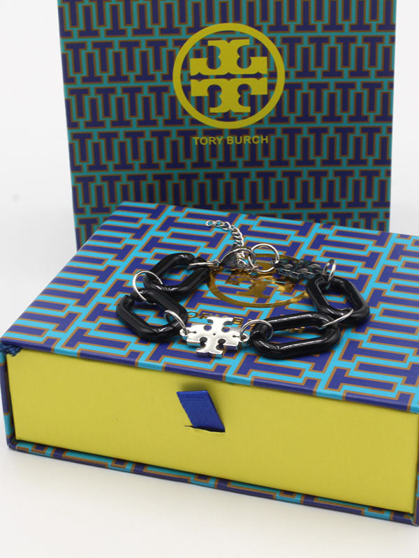 اسواره توري بورش جنزير كبير اسود اسواره tory burch