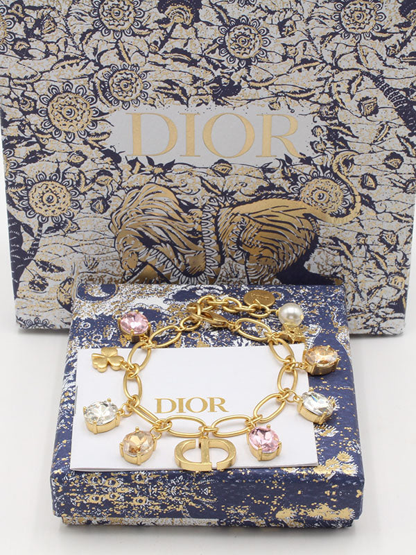 اساور فندي بينك ستون لوقو اسواره dior ذهبي
