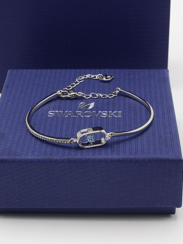 اسواره سواروفسكي بيضاوي اسواره Swarovski فضي
