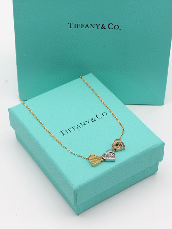 سلسال تيفاني قلوب ملون سلسال tiffany