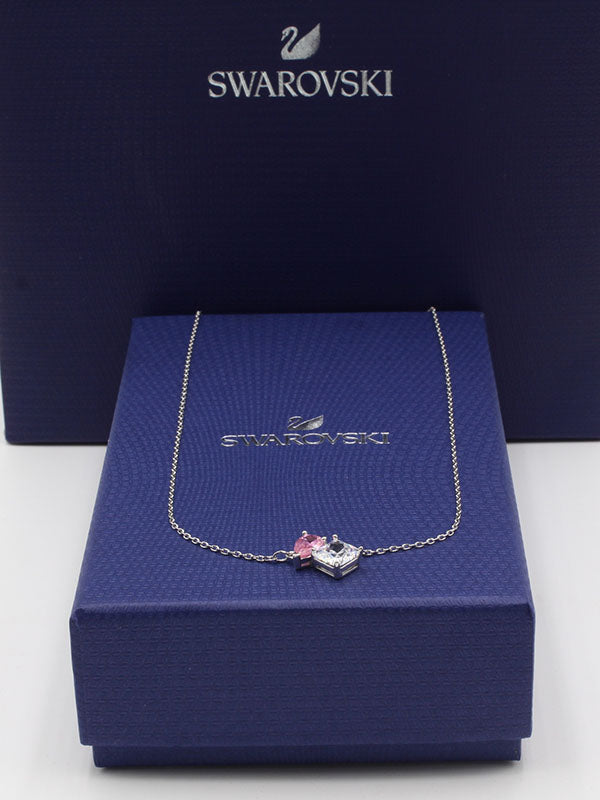 سلسال سواروفسكي زركون وردي سلسال Swarovski