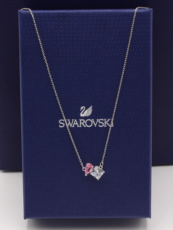 سلسال سواروفسكي زركون وردي سلسال Swarovski