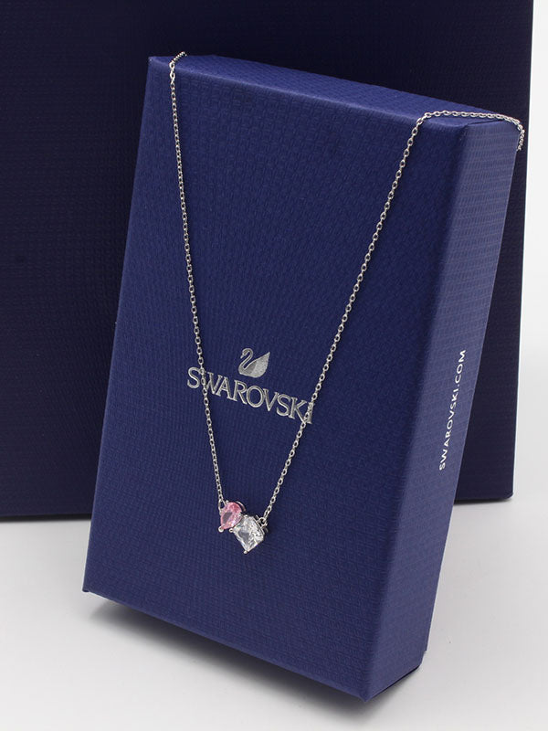 سلسال سواروفسكي زركون وردي سلسال Swarovski