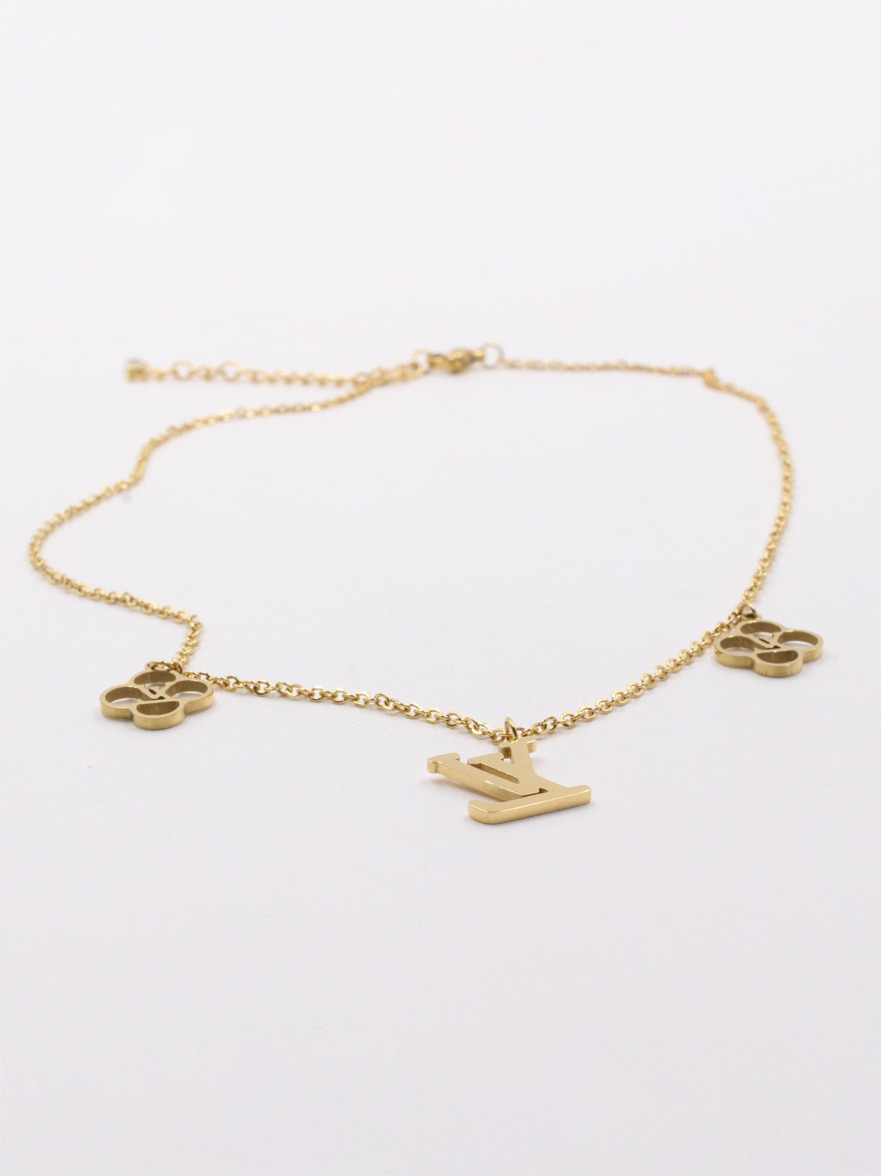 سلسال لويس فيتون قولد سمبل بندنت سلسال louis vuitton