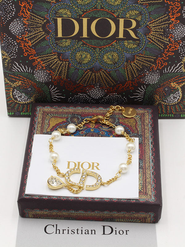 سوار ديور نيو بيرل لوقو اسواره dior ذهبي