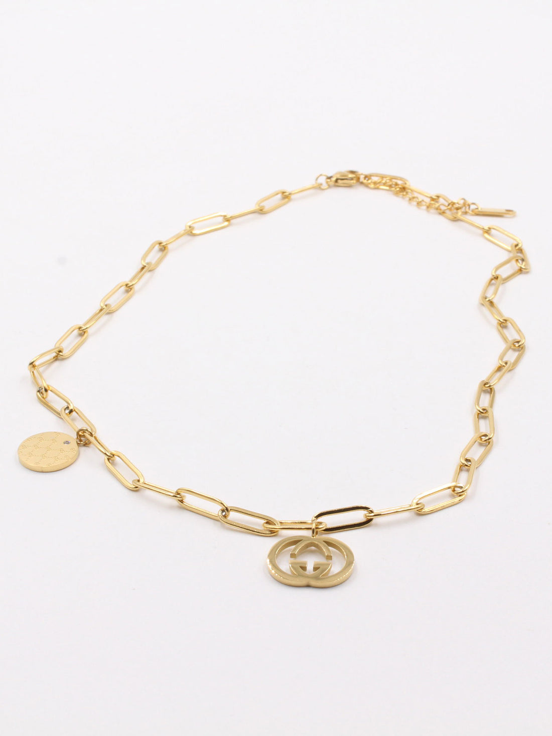 سلسال قوتشي سمبل بندنت سلسال gucci ذهبي