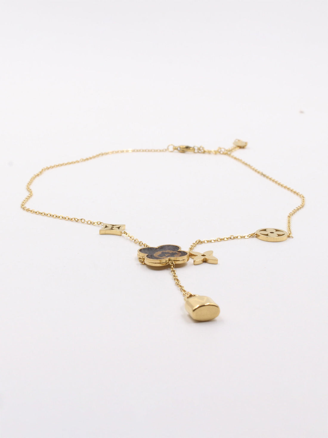 سلسال لويس فيتون ورده بني سلسال louis vuitton