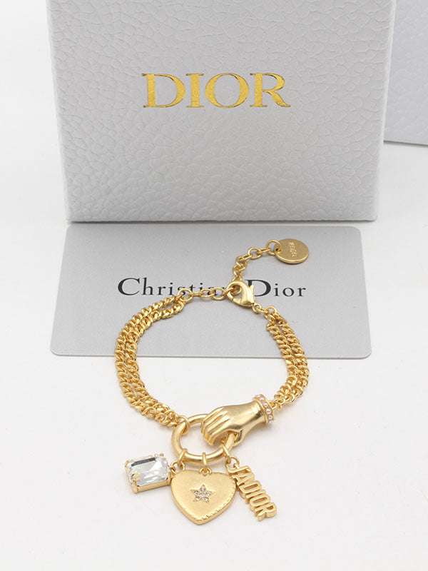اساور ديور بيق هارت لوقو اسواره dior ذهبي