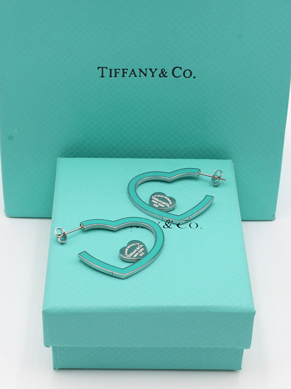 حلق تيفاني هارت كبير حلق tiffany